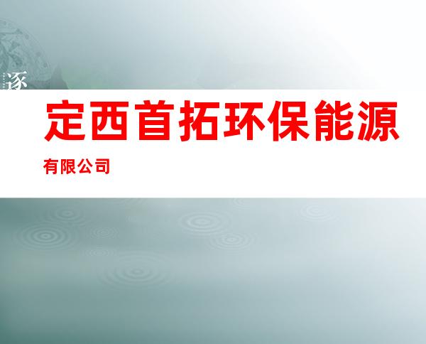 定西首拓环保能源有限公司